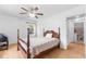 Bedroom with a double bed and ceiling fan at 1701 38Th Ave, St Petersburg, FL 33713