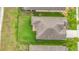 Aerial view of a home with a well-maintained lawn and fenced backyard at 4808 111Th E Ter, Parrish, FL 34219