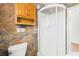 Bathroom with toilet and shower at 13116 Boca Ciega Ave, Madeira Beach, FL 33708