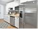 A well-equipped kitchen featuring stainless steel appliances and sleek white cabinetry for a modern look at 418 40Th S Ave, St Petersburg, FL 33705