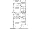 Floor plan of a 2-bedroom home with den, two-car garage and screen porch at 1188 Royal Blvd, Palm Harbor, FL 34684