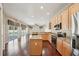 Gourmet kitchen with stainless steel appliances and a center island at 6335 Cardinal Crest Dr, New Port Richey, FL 34655