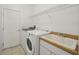 Functional laundry room with washer, dryer, and utility sink at 6335 Cardinal Crest Dr, New Port Richey, FL 34655