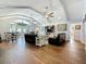 Bright, open living room with vaulted ceiling and a seamless connection to the outdoors at 1120 81St S St, St Petersburg, FL 33707