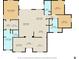 Detailed floor plan illustrating the layout of the home, including room dimensions and relationships at 13365 Chesapeake Pl, Spring Hill, FL 34609