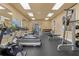 Bright gym featuring treadmills, weights, and various exercise machines for a complete workout experience at 13365 Chesapeake Pl, Spring Hill, FL 34609