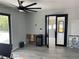 Office space with natural light, a wine cooler and big windows at 2518 Sunset Ln, Lutz, FL 33559