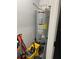 This utility closet contains a water heater at 2518 Sunset Ln, Lutz, FL 33559