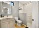 Beautiful bathroom featuring modern fixtures and marble-look shower at 5479 S Biscayne Dr, North Port, FL 34287