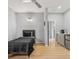This bedroom boasts a ceiling fan, and kitchenette at 5479 S Biscayne Dr, North Port, FL 34287