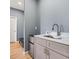 Modern kitchenette with stainless steel appliances at 5479 S Biscayne Dr, North Port, FL 34287