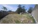Spacious backyard with a wooden fence, offering privacy and potential for outdoor activities at 9202 Teak St, New Port Richey, FL 34654