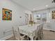 Cozy dining area featuring a window, a stylish table, and room decorations at 4444 5Th S Ave, St Petersburg, FL 33711