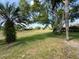 Expansive backyard with mature trees and lush green grass in a serene and peaceful setting at 1052 Archway Dr, Spring Hill, FL 34608