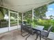 Relaxing screened porch with patio furniture and backyard view at 10507 Goldwater Ln, Riverview, FL 33569