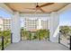 Covered balcony offering stunning views of the surrounding area at 116 Wimbledon Ct, Redington Shores, FL 33708