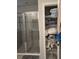 Bathroom with shower and linen closet at 16988 Oval Rum Dr, Wimauma, FL 33598