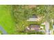 Overhead view of house and surrounding yard at 1110 W Madison St, Plant City, FL 33563