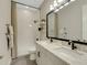 Bathroom with double vanity, subway tile, and bathtub at 10469 Meadowrun Dr, Lithia, FL 33547