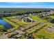 Aerial view showcasing home's location in the community at 10469 Meadowrun Dr, Lithia, FL 33547