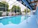 Large pool with covered patio and fenced in yard at 5260 42Nd S St, St Petersburg, FL 33711