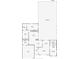 Single story home floor plan; 3 bedrooms, 2 baths, pool at 8613 Beth Ct, Odessa, FL 33556