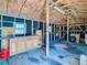 Workshop interior with built-in cabinets and workbench at 8613 Beth Ct, Odessa, FL 33556