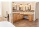 Bathroom with double vanity and granite countertops at 2638 E Knights Griffin Rd Rd, Plant City, FL 33565