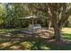 Outdoor BBQ area with metal grill and covered pavilion at 4911 W Sam Allen Rd, Plant City, FL 33565