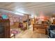 Rustic interior with exposed beams and vintage furnishings at 4911 W Sam Allen Rd, Plant City, FL 33565