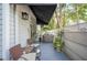 Enjoy the outdoors with this quaint patio with privacy fence at 2311 W Morrison Ave # 13, Tampa, FL 33629