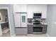 Kitchen area with modern stainless appliances and lots of counterspace at 777 N Ashley Dr # 2313, Tampa, FL 33602