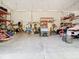 Large garage with plenty of room for projects and storage at 11175 Hyde St, Weeki Wachee, FL 34614