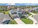 Expansive aerial view of a residential neighborhood showcasing well-maintained homes with lush landscaping at 7048 White Willow Ct, Sarasota, FL 34243
