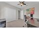 Office with a desk, bright natural lighting, and a closet at 7048 White Willow Ct, Sarasota, FL 34243