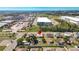 Aerial view highlighting the property's location near industrial and residential zones at 1112 21St E St, Palmetto, FL 34221