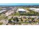 Wide aerial view of property showing street access and proximity to commercial and residential areas at 1112 21St E St, Palmetto, FL 34221