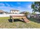 Backyard showcasing a wood deck at 1112 21St E St, Palmetto, FL 34221