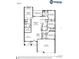 Floor plan showing the layout of a house with various rooms and dimensions at 6062 Barracuda Loop, Wimauma, FL 33598