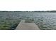 Wooden dock extends into tranquil waters, providing access for boating, fishing, and waterfront enjoyment at 5104 Saint Charles Pl, Tampa, FL 33610