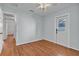 Bright bedroom with hardwood floors and multiple entryways at 923 26Th N St, St Petersburg, FL 33713