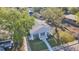 Captivating aerial view showcasing the home's roof, manicured yard, and inviting porch at 3105 N 17Th St, Tampa, FL 33605