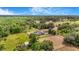 Expansive aerial view of the property surrounded by lush greenery, showcasing the house and estate at 8922 Pritcher Rd, Lithia, FL 33547