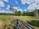 View of land and grass with a line of trees in the background on a clear, sunny day at 8922 Pritcher Rd, Lithia, FL 33547