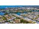 Aerial view of community with waterfront access at 1046 Lee St, Englewood, FL 34224
