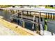Close up view of boat lift at edge of canal at 1046 Lee St, Englewood, FL 34224