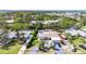 Beautiful aerial view showcasing the private backyard pool and surrounding waterways at 1901 Upper Cove Ter, Sarasota, FL 34231