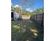 Fenced backyard with mature trees, providing privacy and shade at 37906 Tucker Rd, Zephyrhills, FL 33542