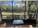 Relaxing screened porch with peaceful views of lush greenery and a tranquil pond at 3232 Lake Pine E Way # G1, Tarpon Springs, FL 34688