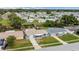 Aerial view of a peaceful residential area with neat homes and green spaces at 3432 Monticello St, Holiday, FL 34690